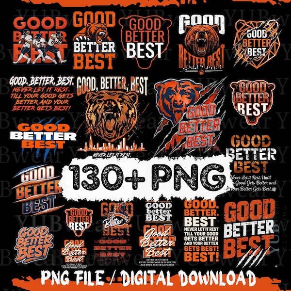 Good Better Best Chicago Bears Svg - Etsy