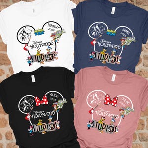 Camiseta personalizada de Disney Hollywood Studios, camiseta personalizada de Disney, camiseta familiar de Disney, camiseta de viaje a Hollywood Studios, camiseta grupal de Disney