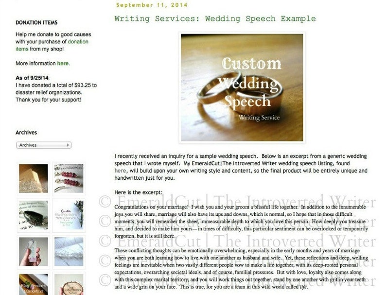 Wedding speech ideas image