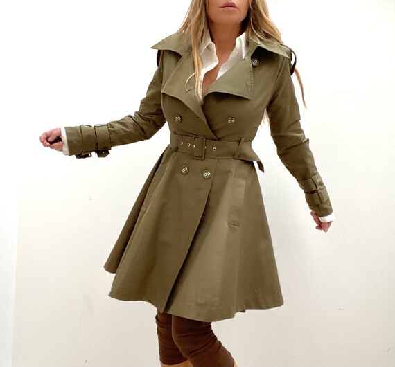 Double Breasted Princess Coat Trench Coat Dress Ol