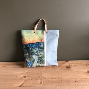 van Gogh tote - art print bag - painting tote purse - canvas tote bag - van gogh bag - art lover gift - handmade  art tote bag