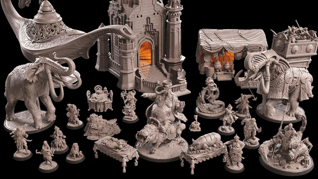 Resin Miniatures for Role-playing, Sand Demons - Etsy