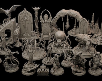 Underdark expedition miniatures