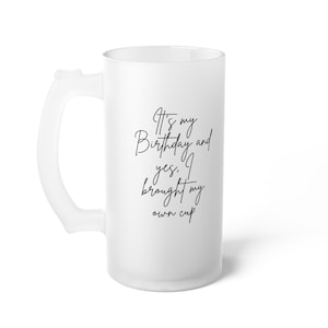 Frosted Glass Beer Mug
