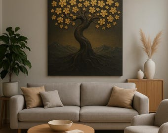 Relief wall painting – Golden Tree of Life