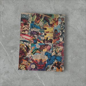 X-Men Canvas Art | 11x14 | Handmade Art Made from Actual Comics |Comic Book Wall Decor Featuring Wolverine, Storm, Cyclops & More