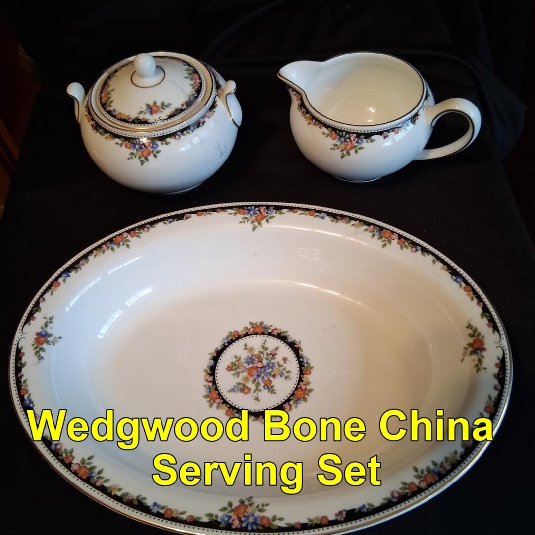 Wedgwood Osborne Bone China Serving Set | Made in England - Etsy