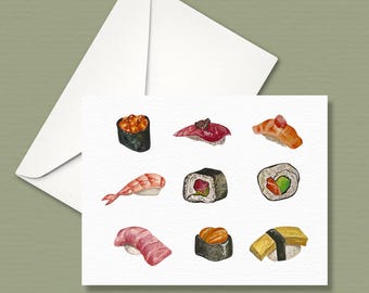 Sushi Omakase Folded Card