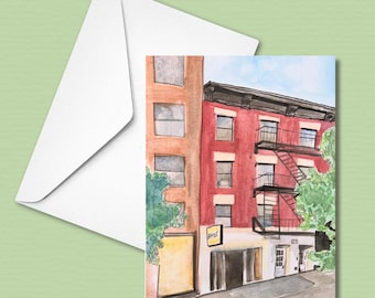 East Village Post Card Blank NYC