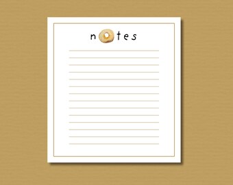 Bloc de notas para bagels de Nueva York