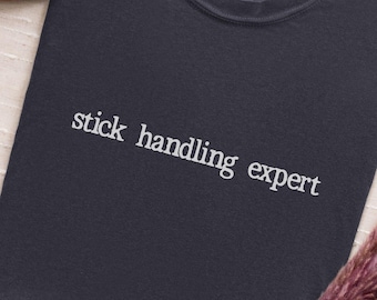 Stick Handling Expert, Gay Hockey Romance Shirt, MM Queer Sports Romance Reader Tee