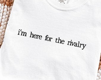 Here for the Rivalry, Gay Hockey Romance Shirt, MM Queer Sports Fan Reader Tee