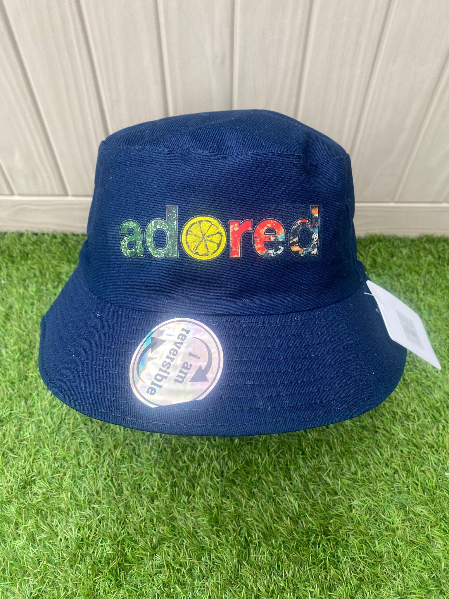 ストーン・ローゼズのアドード・バケットハット - ネイビー、ライト