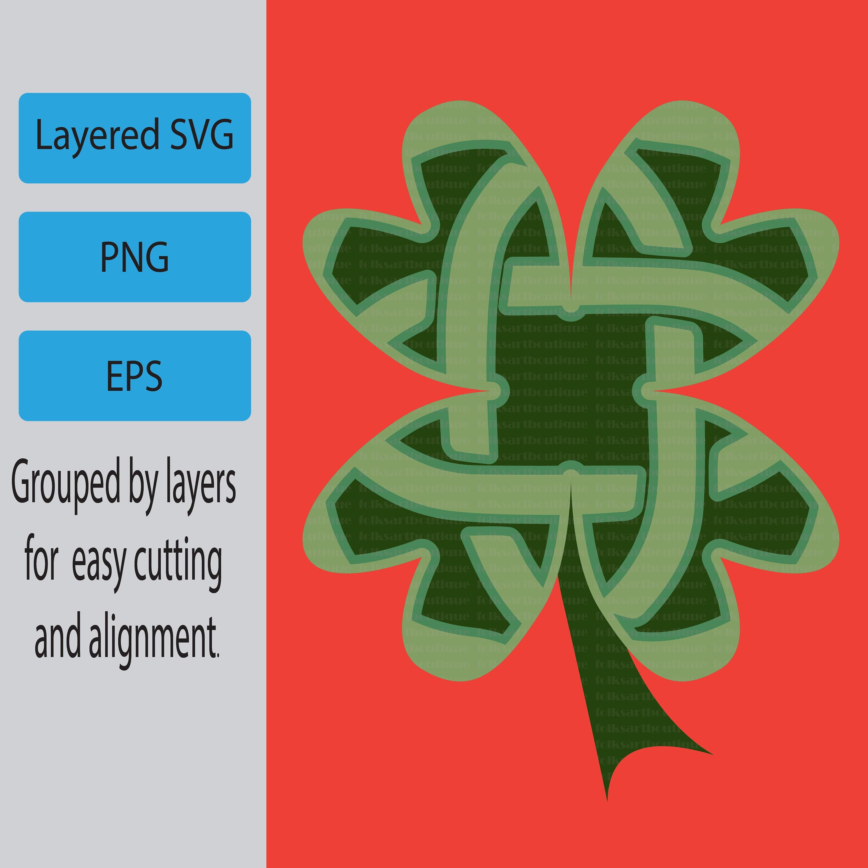 Download Layered Shamrock Clover Celtic Knot Mandala Files For ...