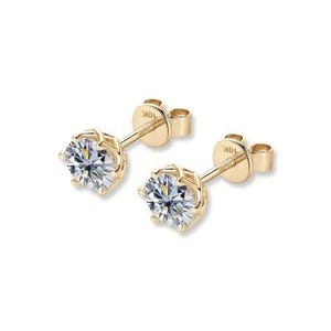 Crown Basket Stud Earrings | Regal Everyday Earrings