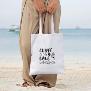 Coffee is My Love Language SVG | Coffee Quote SVG | Coffee Lover Cut File | Cricut SVG | Coffee Mug Design | Digital Download
