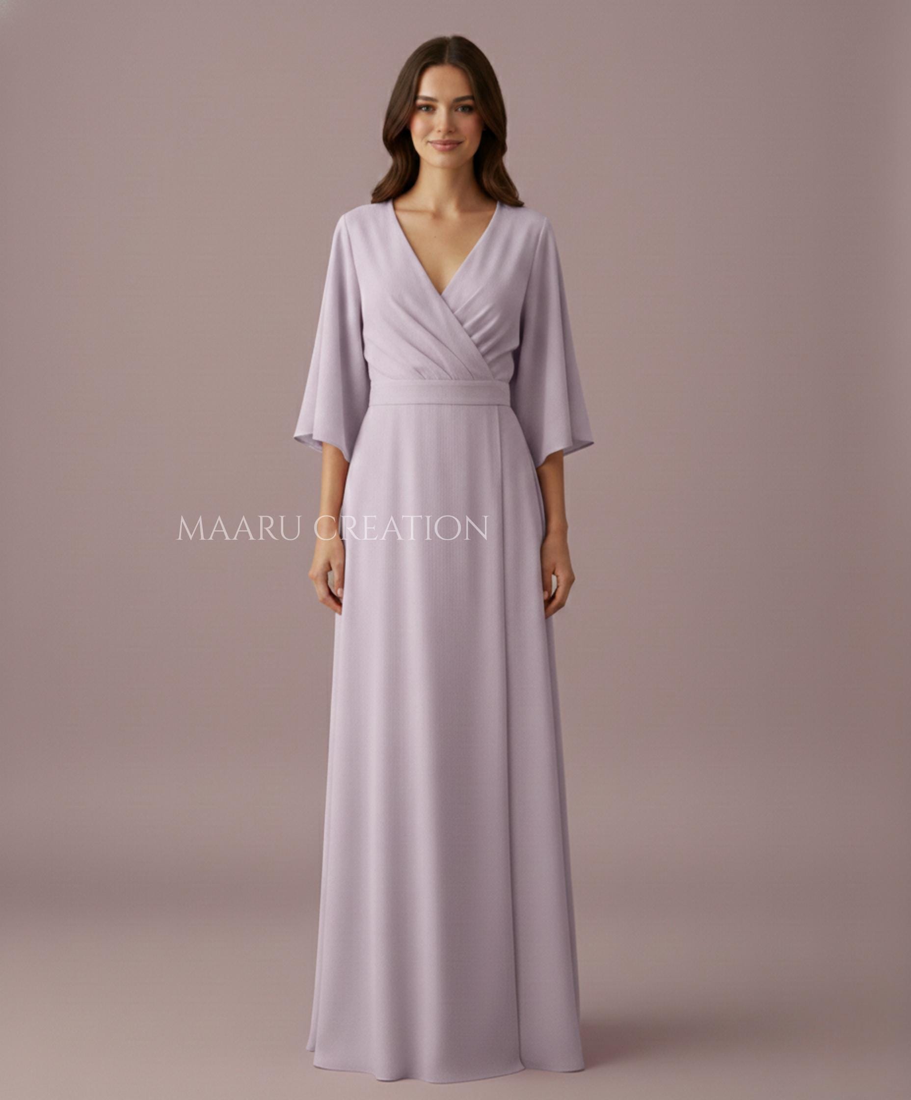 Modest Lavender Bridesmaid Dress - Etsy Modest Lavender Bridesmaid Dress - Etsy