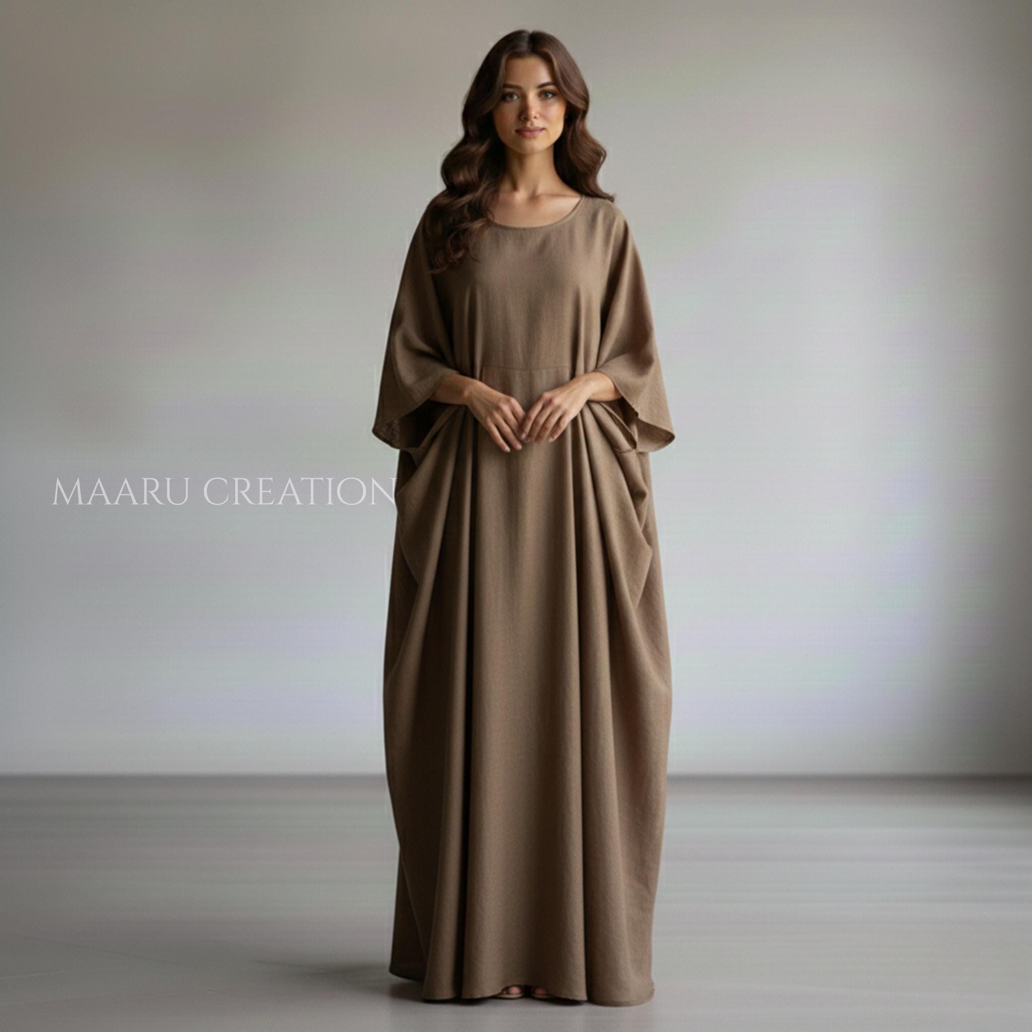 knee length dresses for ladies TURQUOISE BUTTERFLY ABAYA – Danya Marou