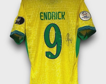 Endrick Moreira Brasilien Shirt Jersey mit Video Proof & COA signiert