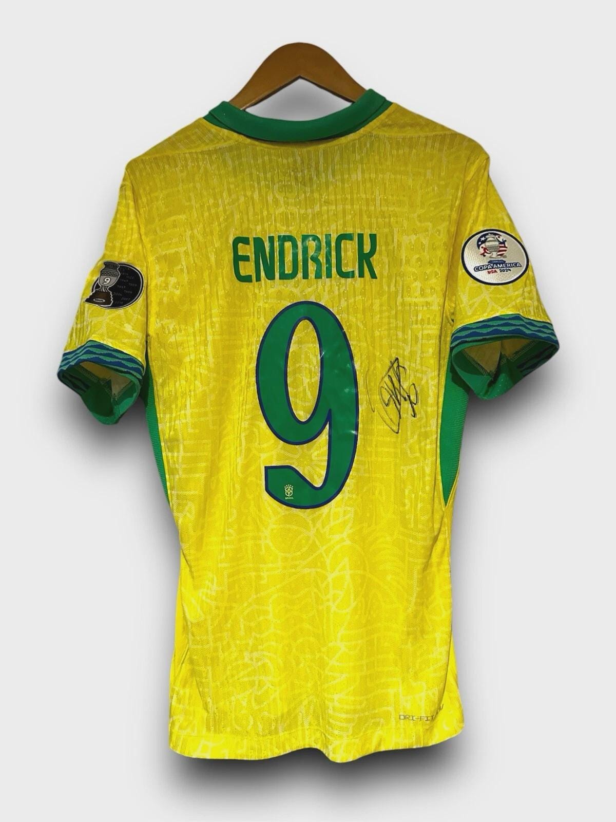 Endrick Moreira Signed Brazil Shirt Jersey With Video Proof & COA