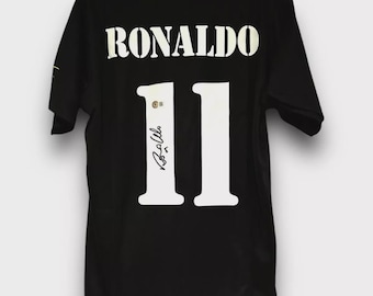 Maglia del Real Madrid autografata da Ronaldo Nazario con certificato di autenticità di Beckett