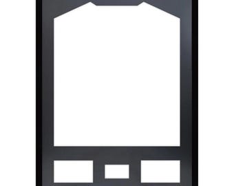 Expositor de camisetas deportivas, marco metálico para camisetas, marco para camisetas, colgante de pared para camisetas, marco para camisetas, caja de sombra para camisetas, enmarcado de camisetas