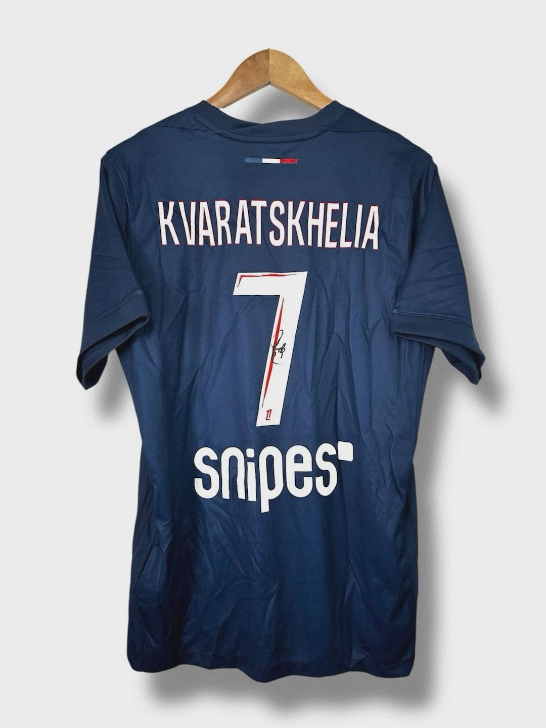 Khvicha Kvaratskhelia Signed Paris Psg Shirt Jersey WITH Proof