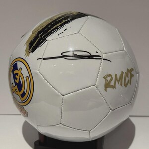 Zinedine Zidane Signed Real Madrid Soccer Ball BAS Beckett COA