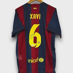 Xavi Hernandez Signed Fc Barcelona Shirt Jersey WITH BECKETT COA