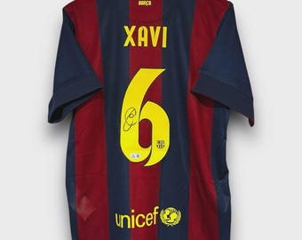 Xavi Hernandez Signed Barcelona 2023-24 Football Shirt. Standard