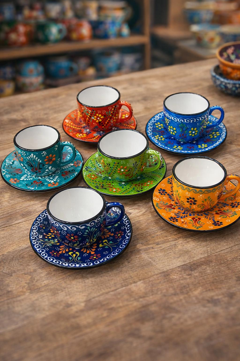 Cappuccinotasse bunt