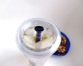 Bent and Pinched Glass Straw