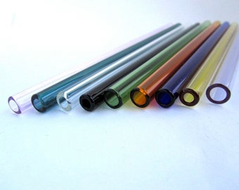 Single Choose Your Own Color Glass Straw