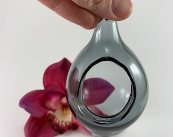 Miniature Gray Tear Drop Terrarium