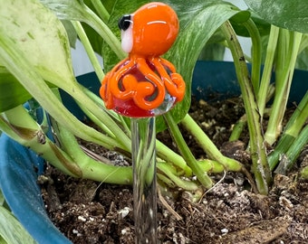 Pieu de plante pieuvre-bâton de plante d'intérieur-piquets de jardin-marqueurs de plante d'intérieur-décor végétal-verre