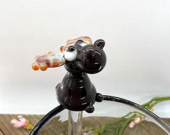 Moose Glass Stir Stick