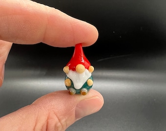 Tiny Glass Gnome Figurine