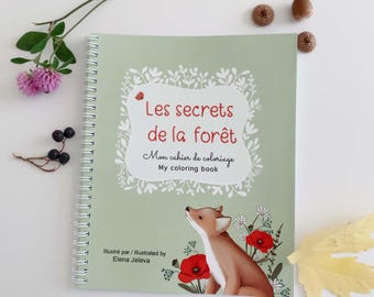 Livre  de coloriage pour enfants avec les animaux de la forêt