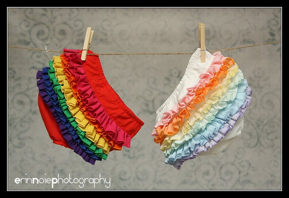 rainbow ruffle panties