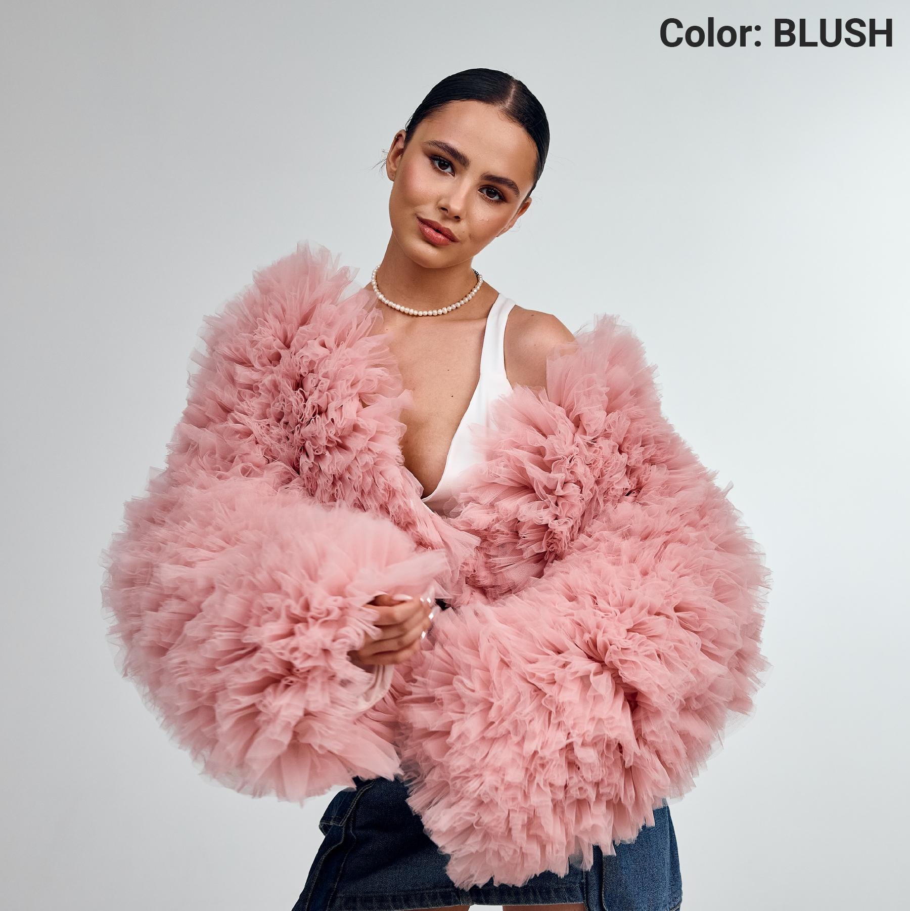 Ladies Jackets Tulle Original Clothing Coat Tulle Jacket