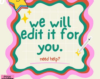 Edit Invitation + Custom Enhancements (Text Changes, Layout, Effects)