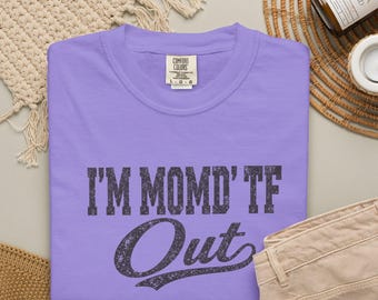 I'M MOMD' TF Out Retro Script T-shirt