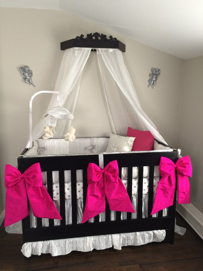 All Silk Bow Accents for Babies Cribs Cradles Room Decor Etsy