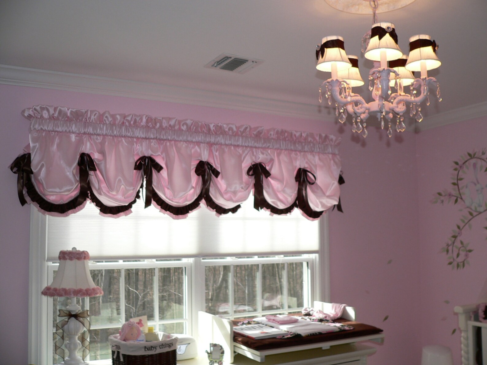 Nursery Valance in Luxury Silk W/ Tie Valance Full & Etsy