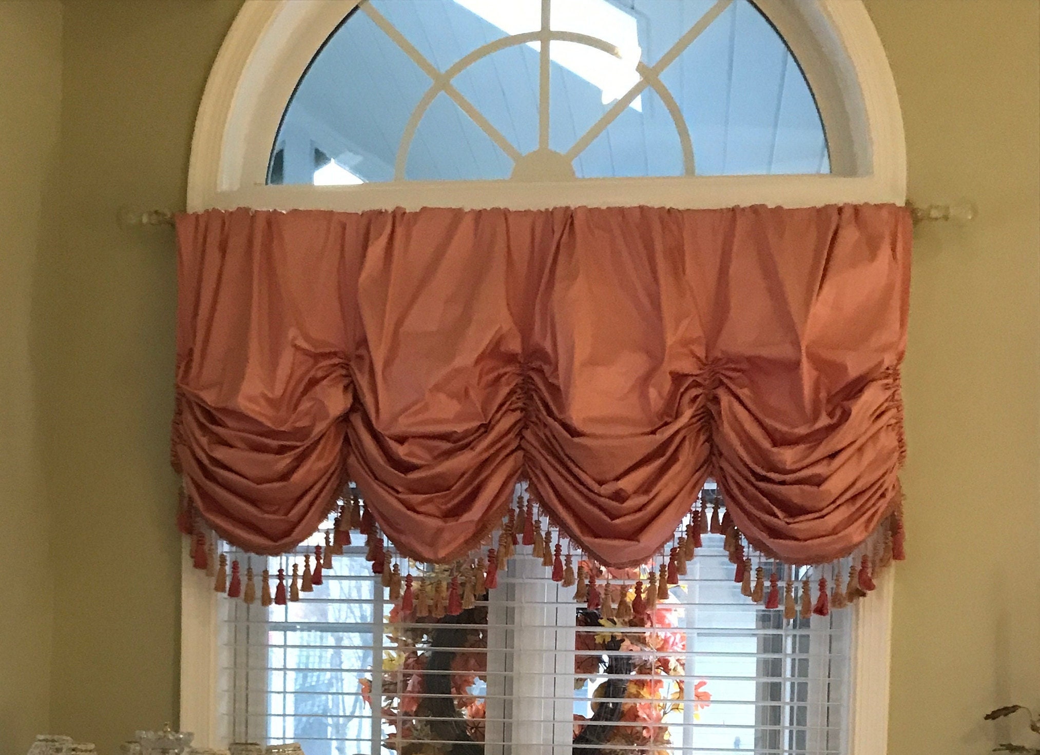Balloon Shade Valance-over 100 Color Choices Custom Made - Etsy