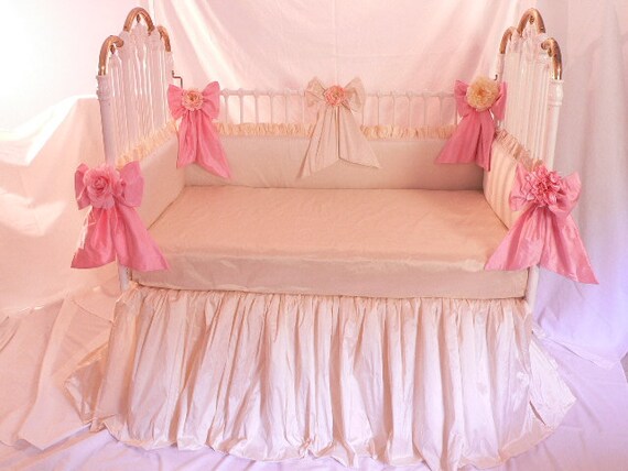 silk crib bedding