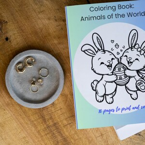 Bilingual Coloring Book – Animals in English & Spanish – Printable for Kids PDF