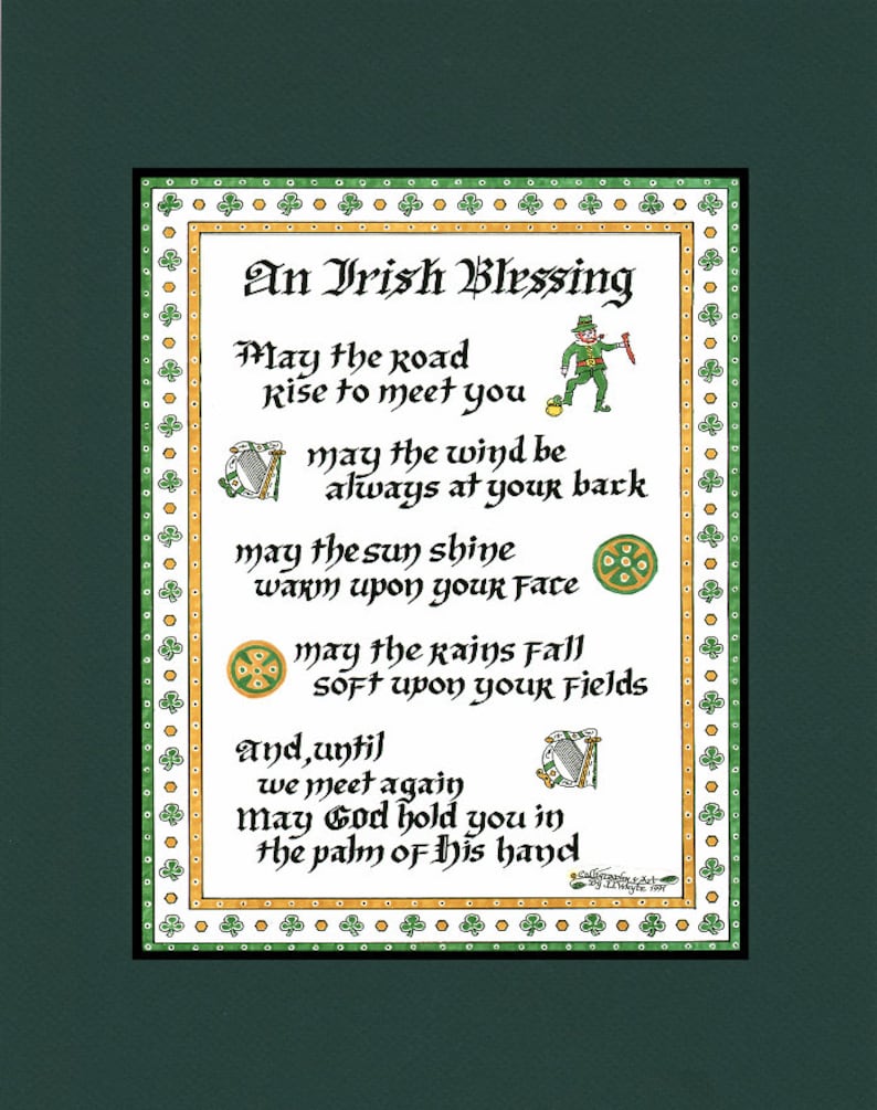 Irish Blessing May the Road Rise to Meet You Etsy