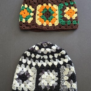 Granny Square Beanie Hats