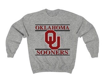 Oklahoma Sooners Football Crewneck - Etsy